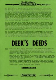 Deek's Deeds (Bass-On) (ZX Spectrum)