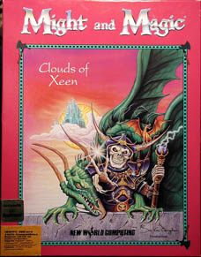 Might and Magic IV: Clouds of Xeen (IBM PC) (Contains Clue Book, Poster (Signed))