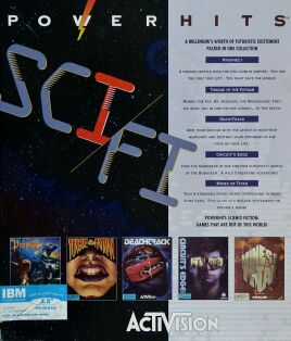 Sci Fi Powerhits (Prophecy; Tongue of the Fatman; DeathTrack; Circuit's Edge; Mines of Titan) (IBM PC)