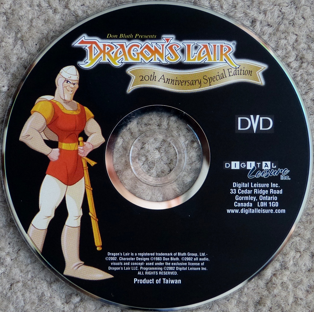 Computer Game Museum Display Case Dragon S Lair th Anniversary Special Edition Dvd