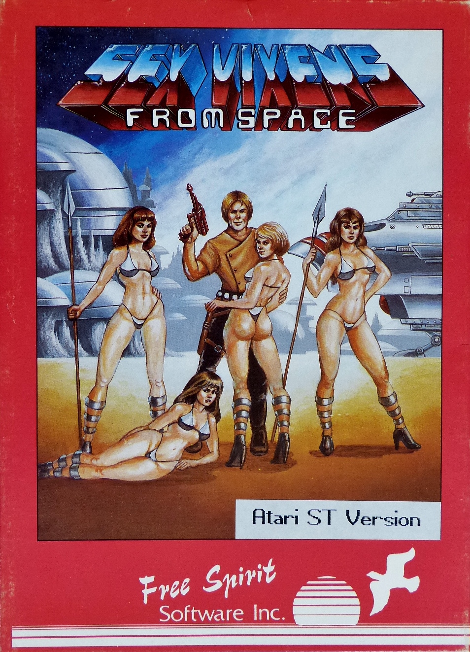 Computer Game Museum Display Case - Sex Vixens from Space