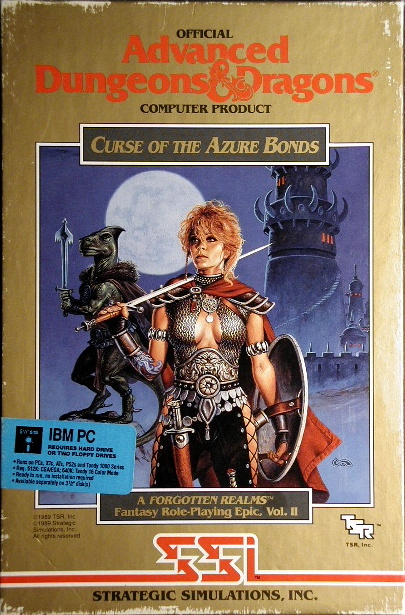 Computer Game Museum Display Case Curse Of The Azure Bonds