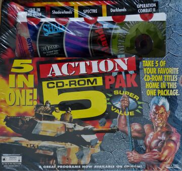 Action CD-ROM 5 Pak (War in the Gulf; Shadowlands; SPECTRE; Darklands; Operation Combat II)