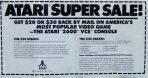 Atari 2600 Mail-In Rebate