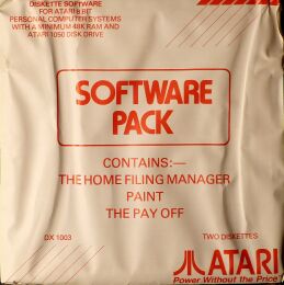 Atari Software Pack (The Home Filing Manager, Paint, The Pay-off)