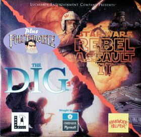 Demo CD (The Dig, Rebel Assault II, Full Throttle) (Shamrock Communications) (IBM PC)
