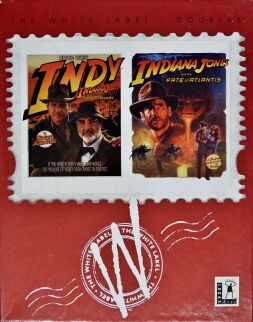Indiana Jones and the Last Crusade and Indiana Jones and the Fate of Atlantis (White Label) (IBM PC)