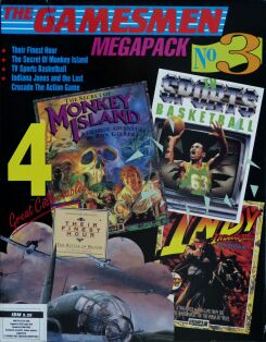 Gamesmen Megapack No. 3, The (includes Their Finest Hour, The Secret of Monkey Island, TV Sports Basketball and Indiana Jones and the Last Crusade Action Game) (Ozisoft) (IBM PC)