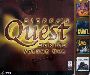 Sierra's Quest Series Volume One:
King's Quest VII: The Princeless Bride, Space Quest 6: Roger Wilco in the Spinal Frontier, Quest for Glory 4: Shadows of Darkness, Police Quest: SWAT (IBM PC)