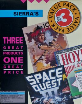 Sierra's Value Pack: A-10 Tank Killer, Hoyle's Book of Games, Space Quest III: Pirates of Pestulon (IBM PC)