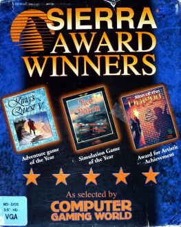 Sierra Award Winners: King's Quest V: Absence Makes the Heart Go Yonder!, Red Baron, Rise of the Dragon (IBM PC)