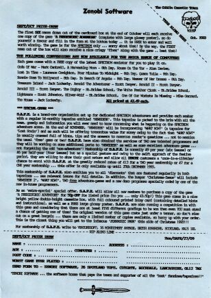 Zenobi Newsletter Sep. 27, 1993