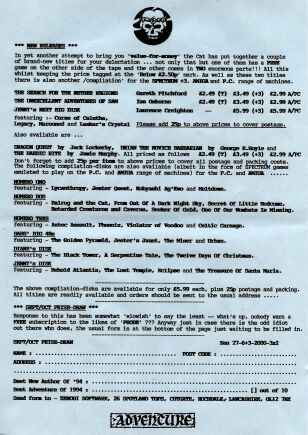 Zenobi Newsletter Sep. 27, 1994