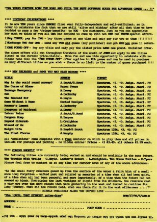 Zenobi Newsletter May 27, 1996